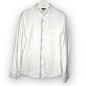 Nike SB Button Front Shirt Skateboarding Skater White Men’s Size Med DH2660-100